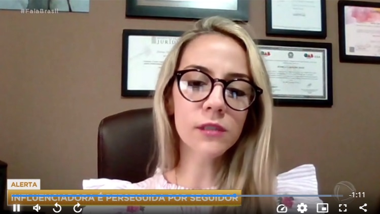 Influenciadora digital é perseguida por stalker